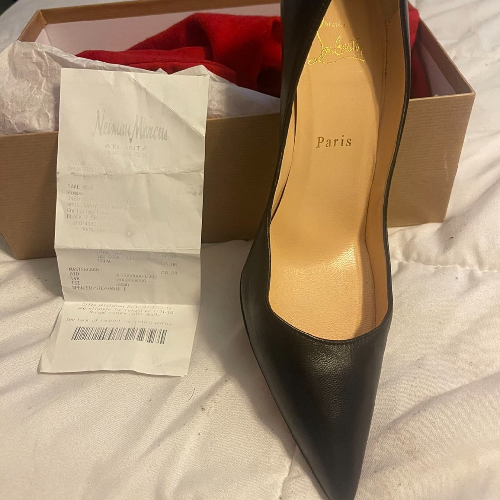 Worn Three Times Black 325 Heel